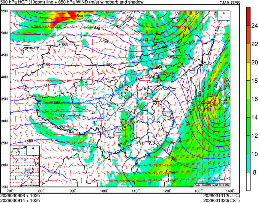 03/09 06时 +102小时