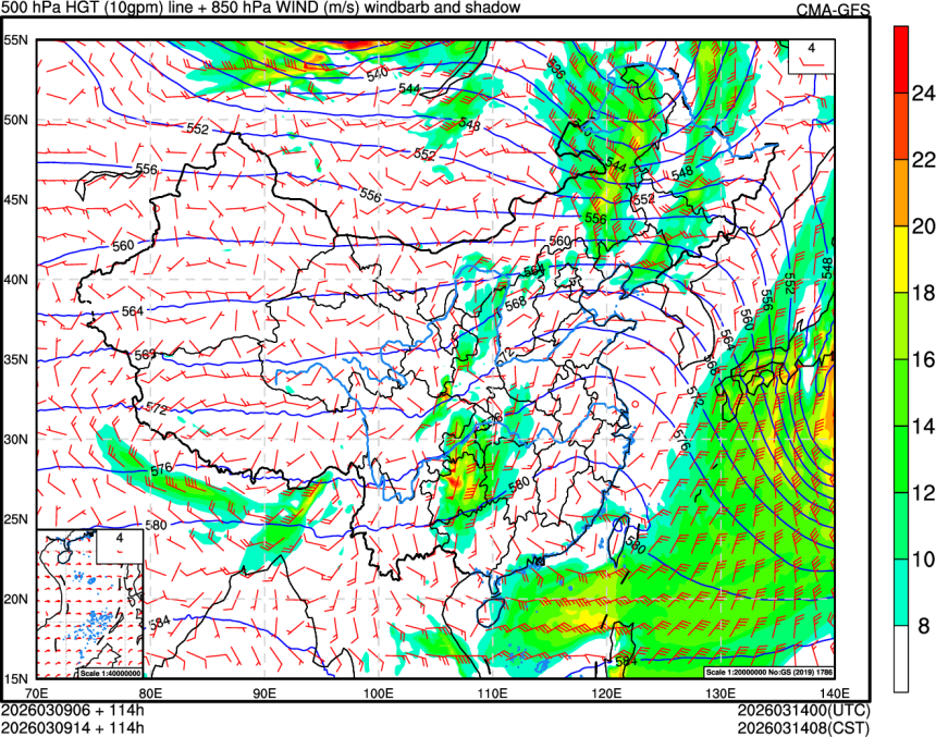 03/09 06时 +114小时