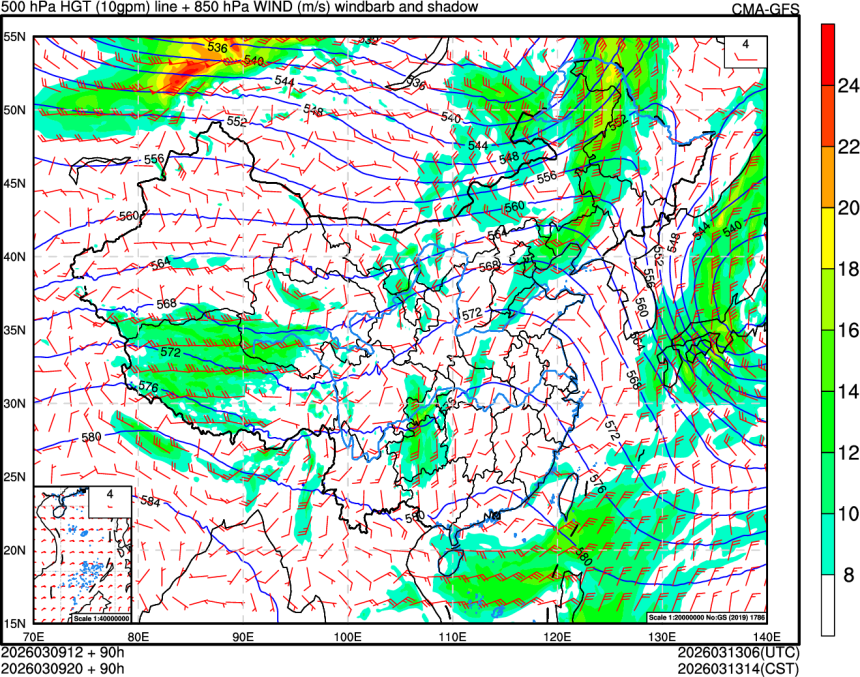 03/09 12时 +090小时