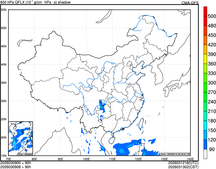 03/09 00时 +090小时