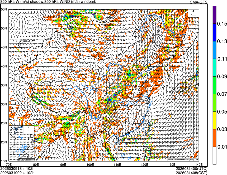 03/09 18时 +102小时