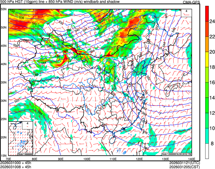 03/10 00时 +045小时