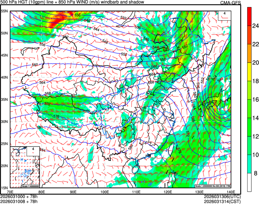 03/10 00时 +078小时