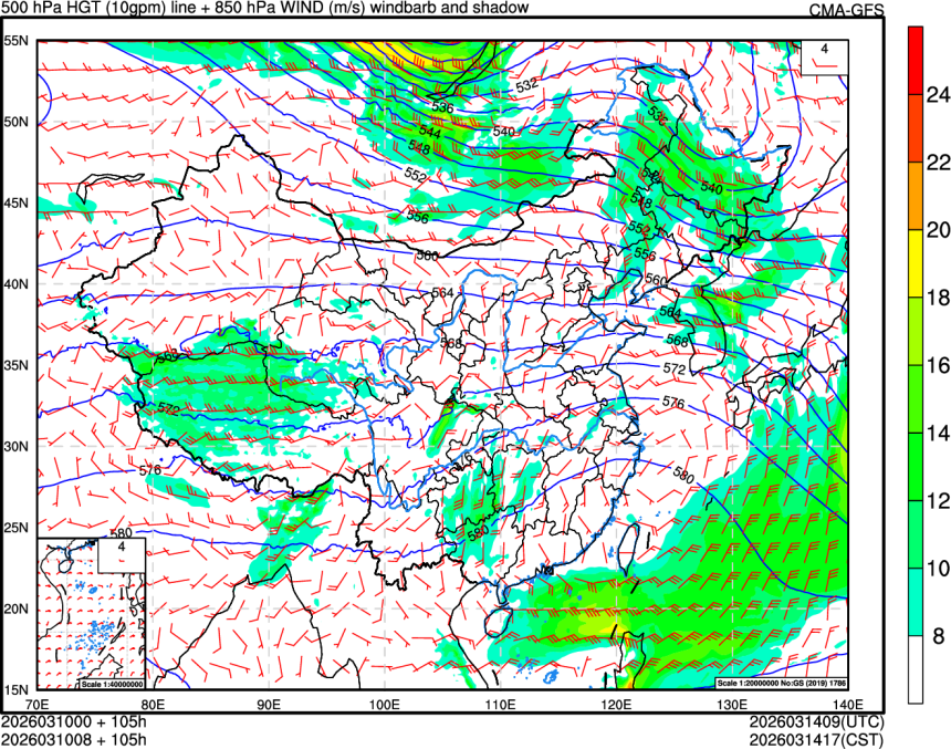 03/10 00时 +105小时