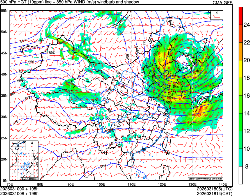 03/10 00时 +198小时