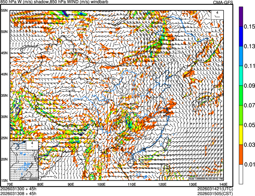 03/13 00时 +045小时