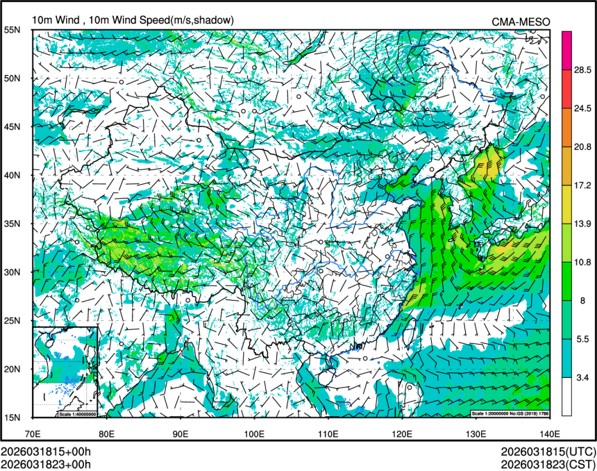 03/18 23时 +000小时