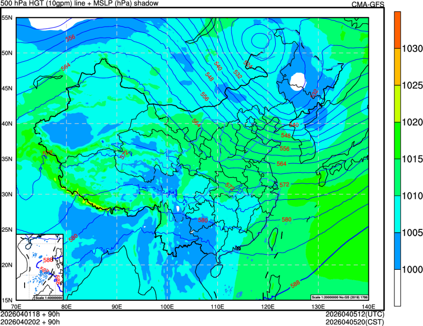 04/01 18时 +090小时