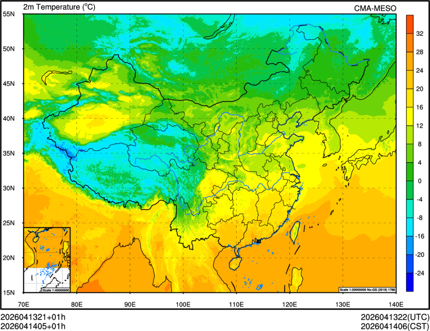 04/13 21时 +001小时
