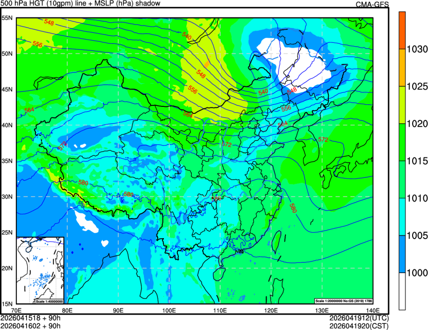 04/15 18时 +090小时