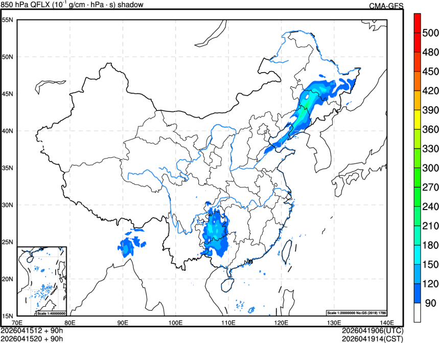 04/15 12时 +090小时