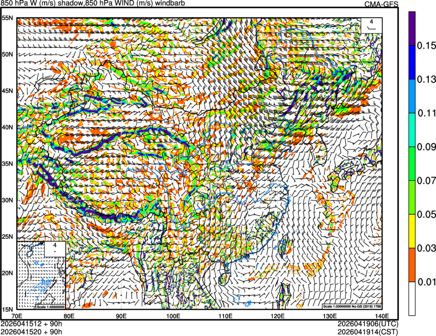 04/15 12时 +090小时