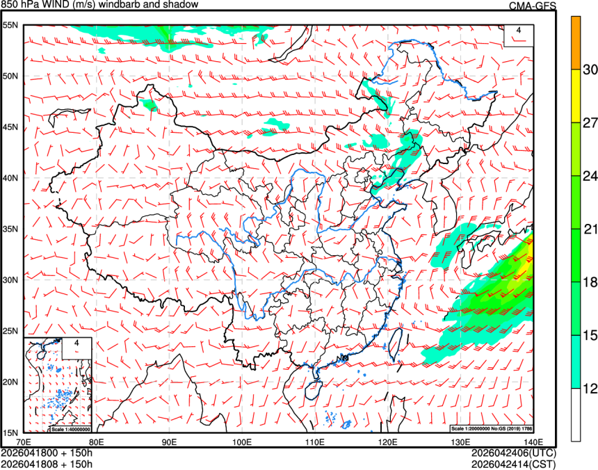 04/18 00时 +150小时