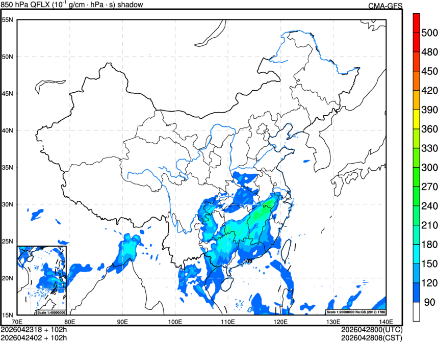 04/23 18时 +102小时