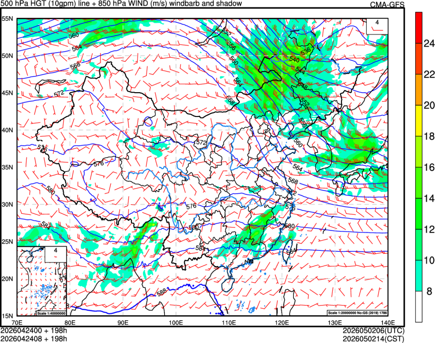 04/24 00时 +198小时