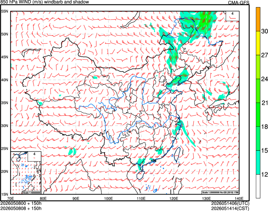 05/08 00时 +150小时