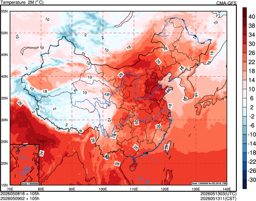 05/08 18时 +105小时