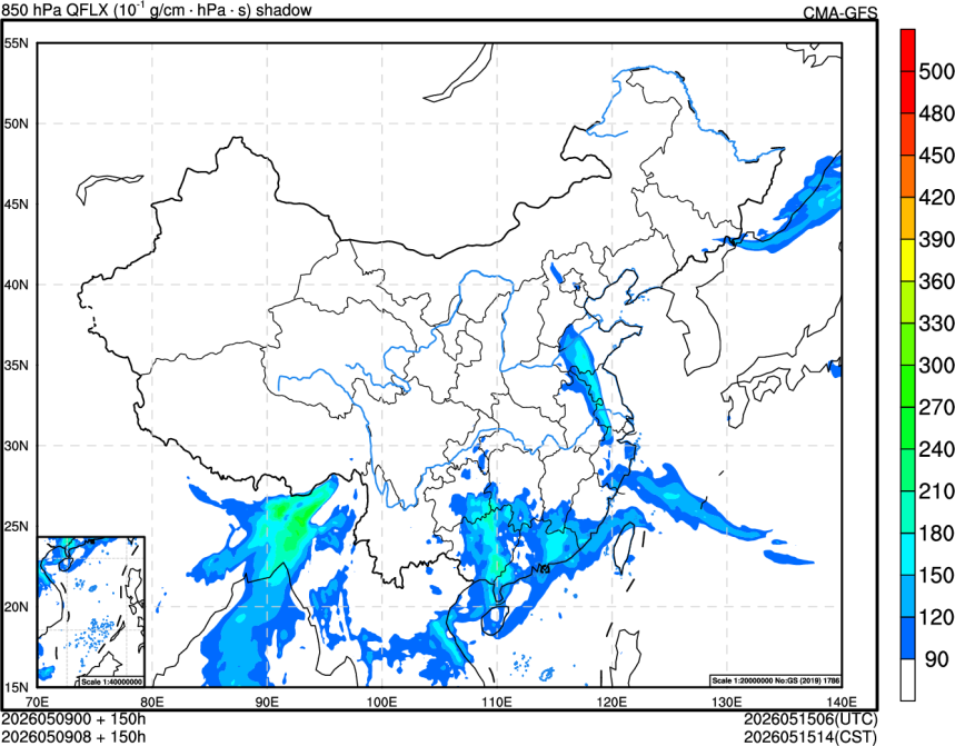 05/09 00时 +150小时