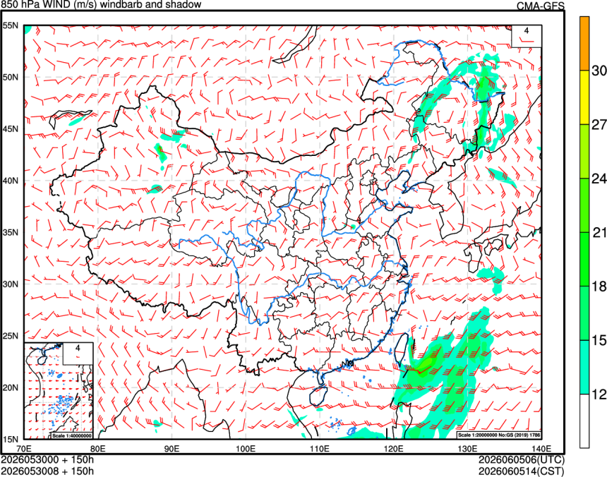 05/30 00时 +150小时