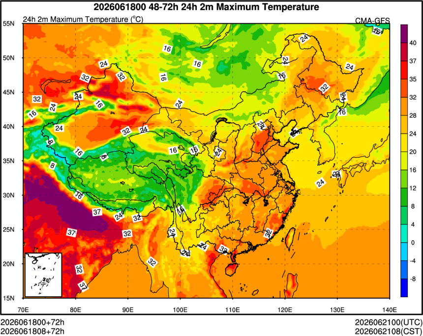 06/18 00时 +072小时