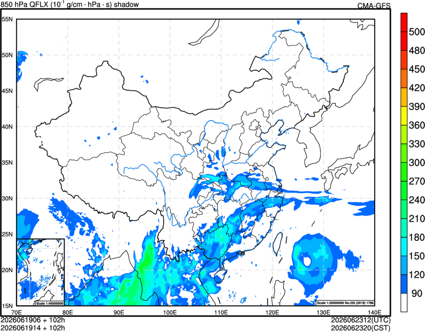 06/19 06时 +102小时