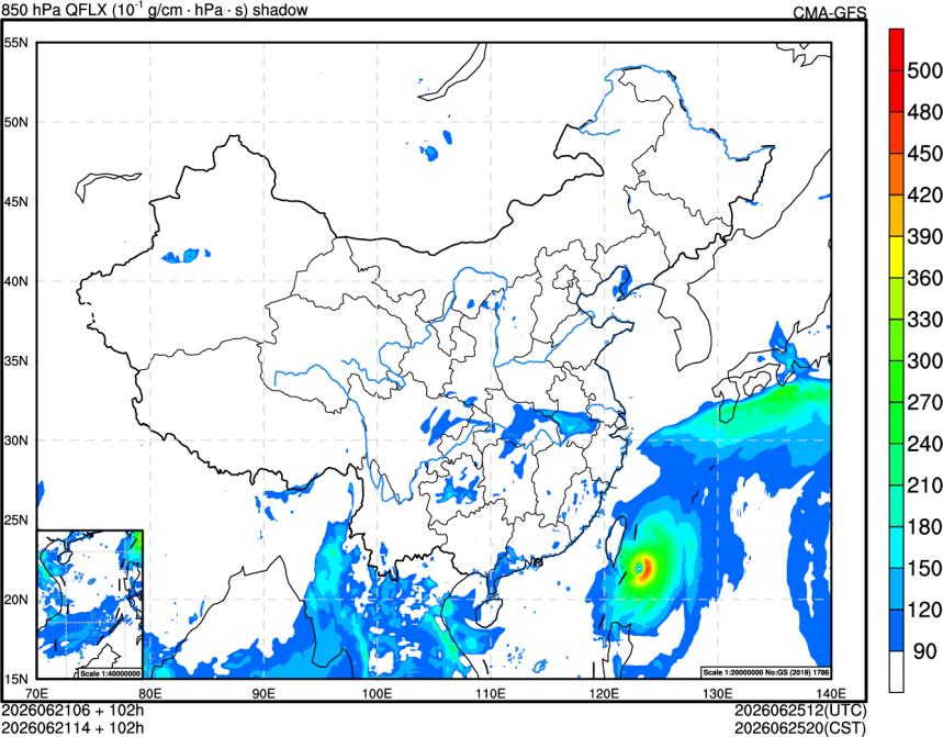 06/21 06时 +102小时