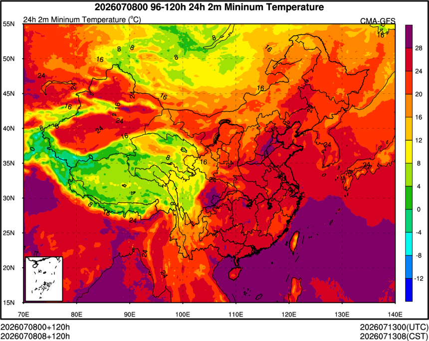 07/08 00时 +120小时