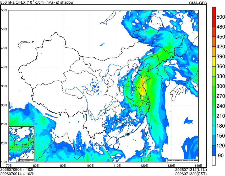 07/09 06时 +102小时