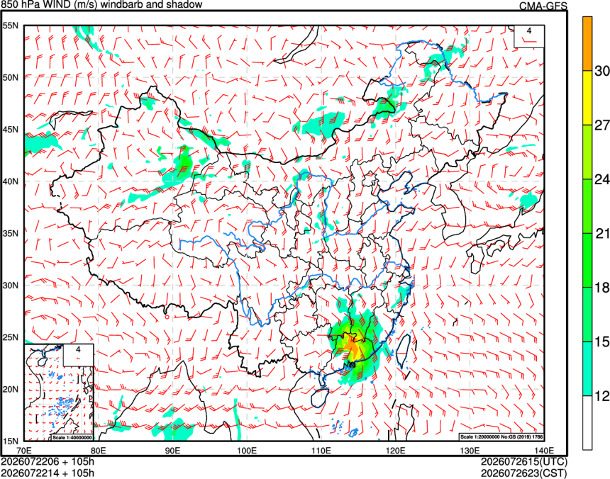07/22 06时 +105小时