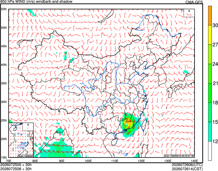 07/25 00时 +030小时