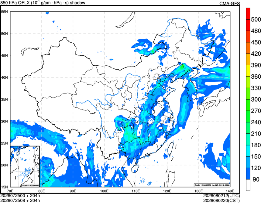 07/25 00时 +204小时