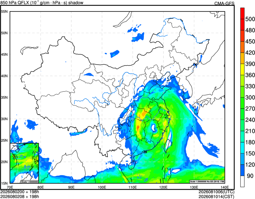 08/02 00时 +198小时