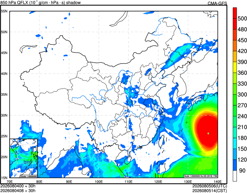 08/04 00时 +030小时