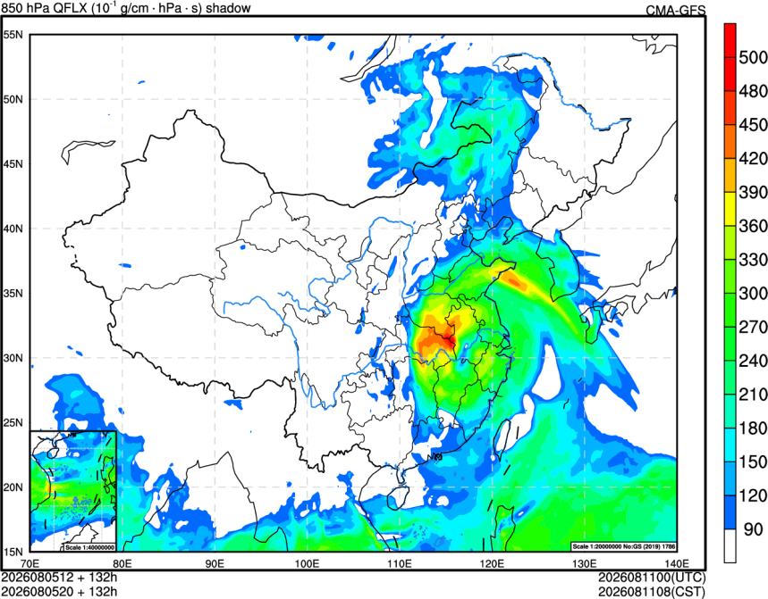 08/05 12时 +132小时