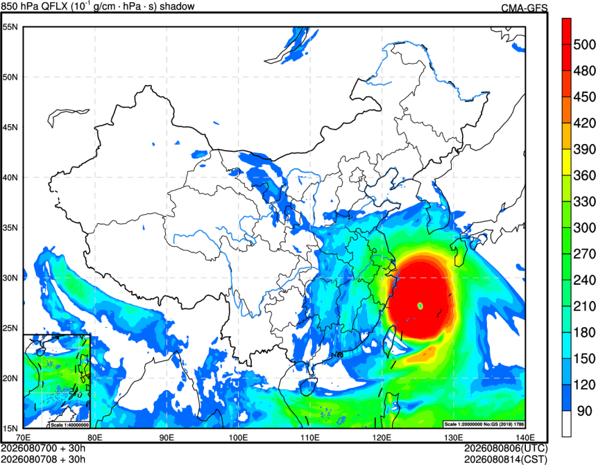 08/07 00时 +030小时