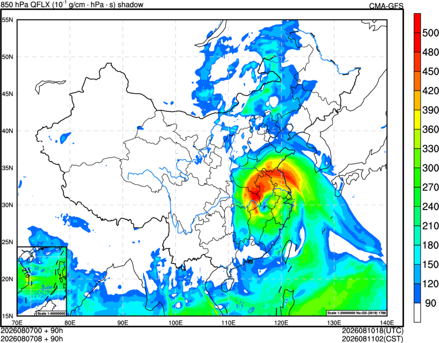 08/07 00时 +090小时