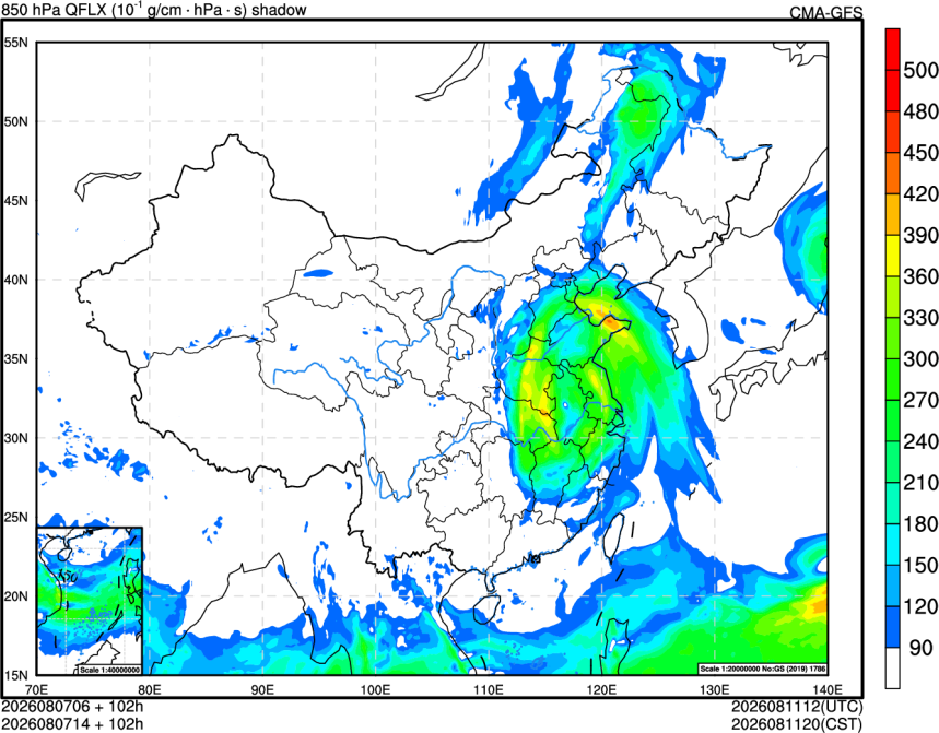 08/07 06时 +102小时