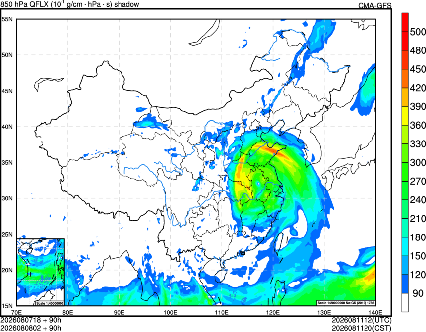 08/07 18时 +090小时