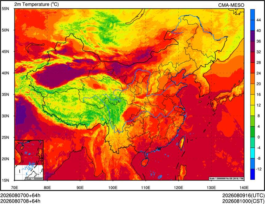 08/07 00时 +064小时