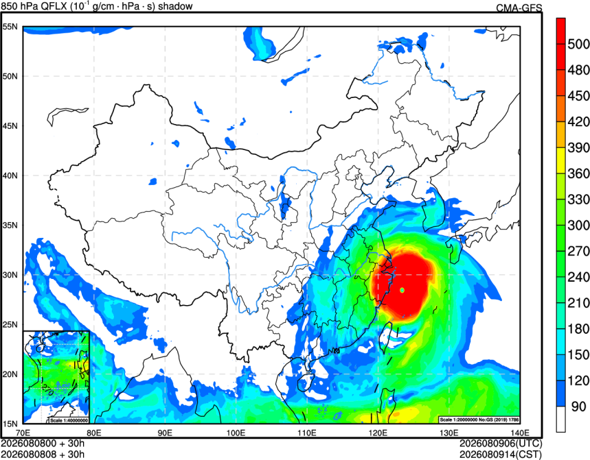 08/08 00时 +030小时