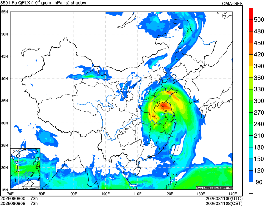 08/08 00时 +072小时