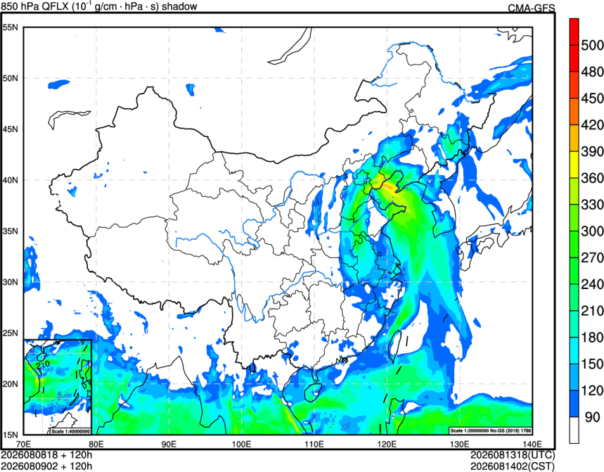 08/08 18时 +120小时