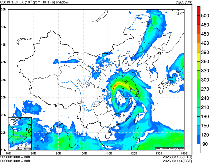 08/10 00时 +030小时
