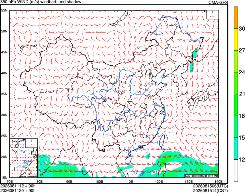 08/11 12时 +090小时