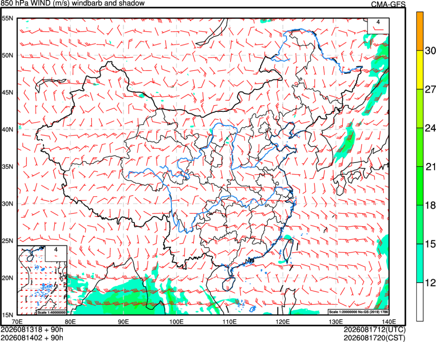 08/13 18时 +090小时
