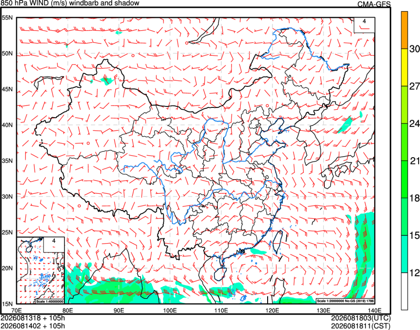 08/13 18时 +105小时