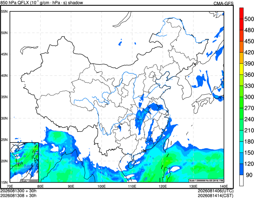 08/13 00时 +030小时