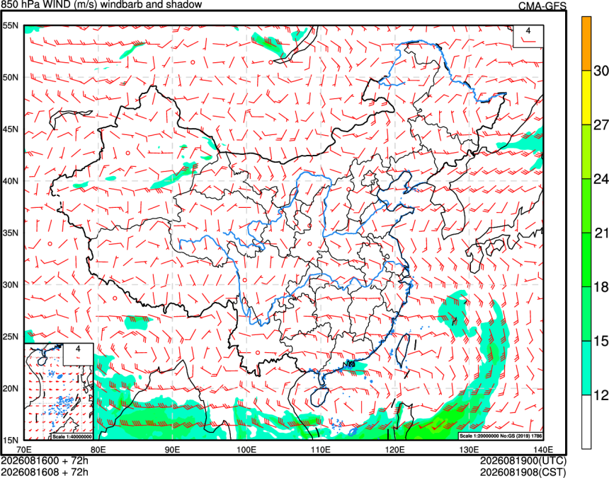 08/16 00时 +072小时