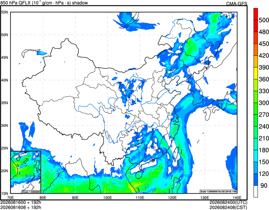 08/16 00时 +192小时