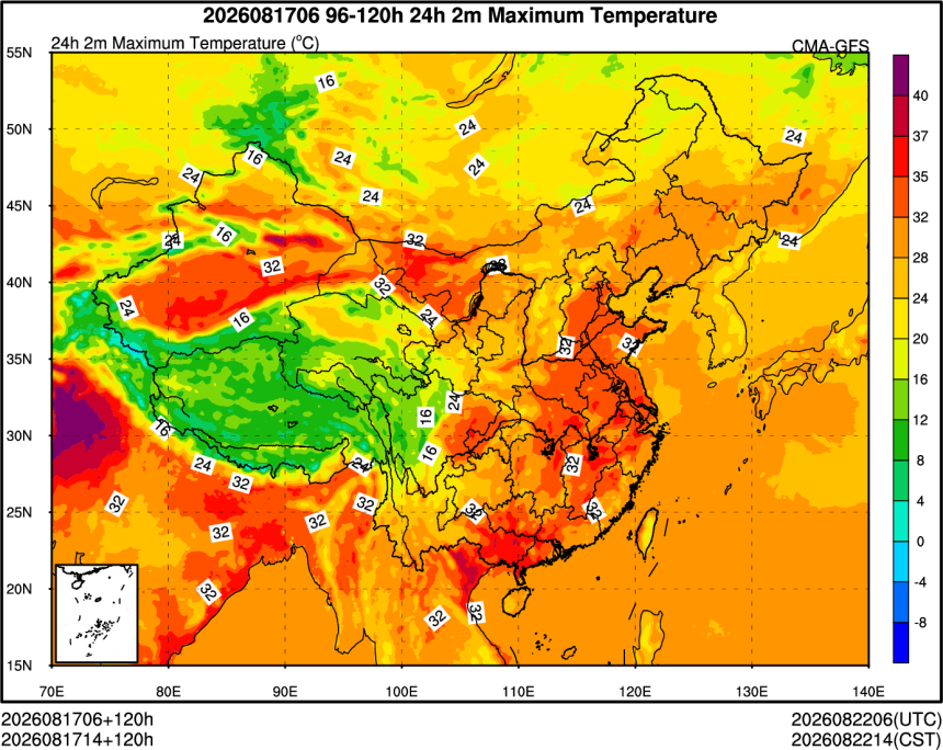 08/17 06时 +120小时